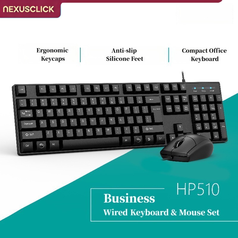 Gaming Keyboard Mouse Set - NexusClick Kablolu Masaüstü Klavye Mouse Seti,