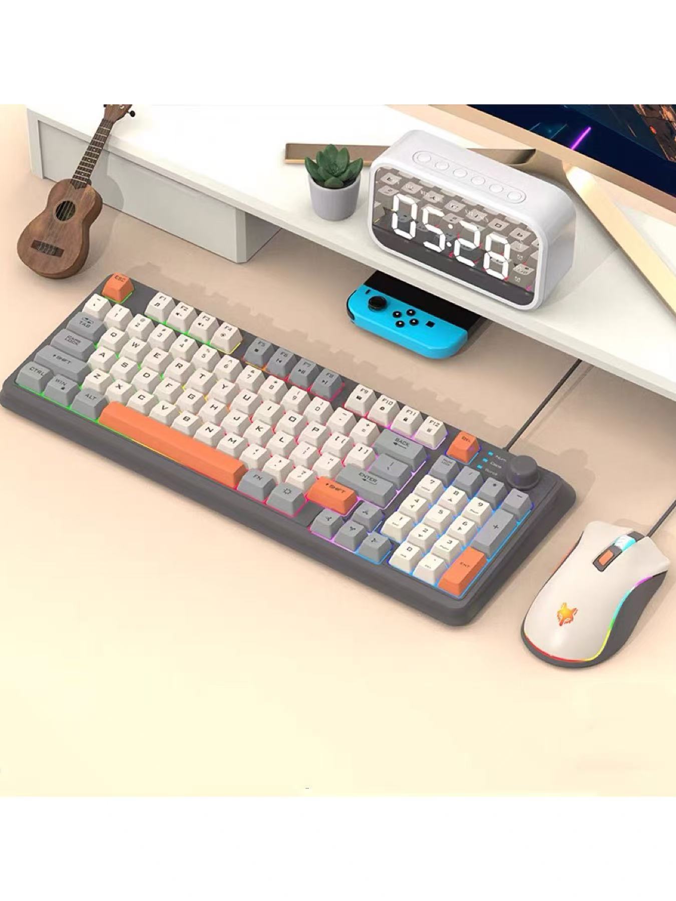 Gaming Keyboard Mouse Set - K820 USB Kablolu Oyun Klavyesi Fare