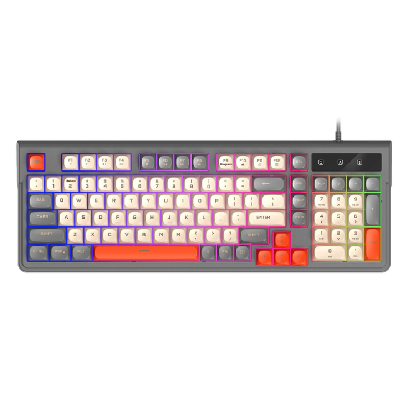 Gaming Keyboard That Is Quiet - Sessiz 98 Tuşlu Oyun Klavyesi Kablolu