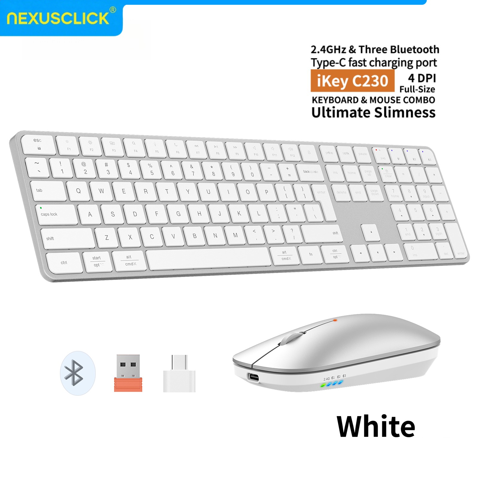 Gaming Keyboard That Is Quiet - NexusClick Şarj Edilebilir Kablosuz Klavye Mouse