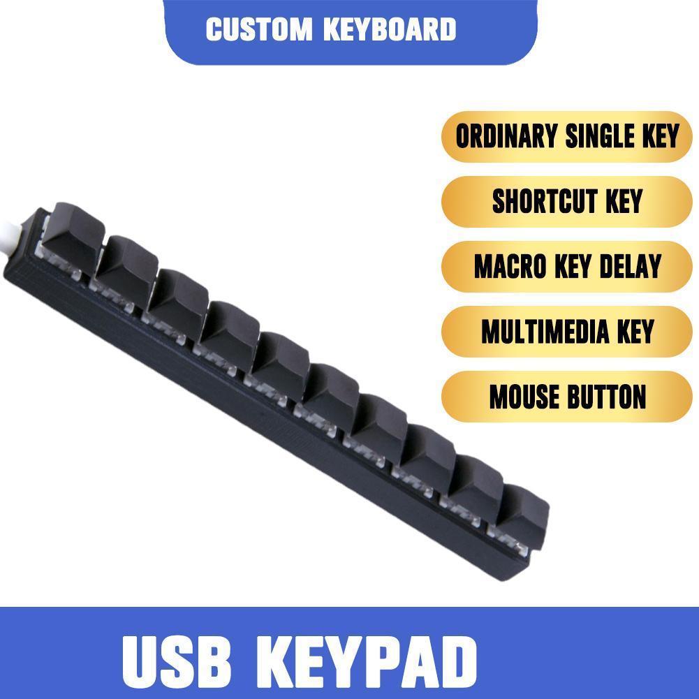 Gaming Keyboard Budget - Özel Mini USB Kablolu 10 Tuşlu