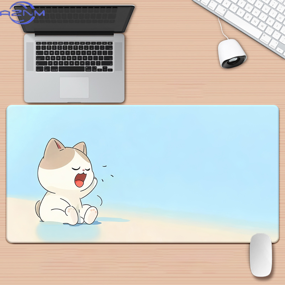 Gaming Keyboard Brand - Markasız Karikatür Kedi HD Baskılı Masa