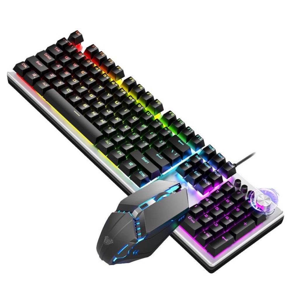 Gaming Keyboard Mouse Set - AULA Kablolu Oyun Klavyesi ve Mouse,