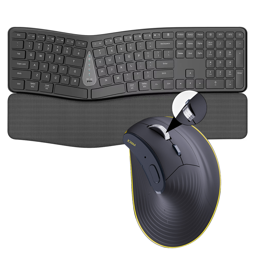 Gaming Keyboard And Mouse Combo - 2.4G Kablosuz Klavye Mouse Seti, Rahat