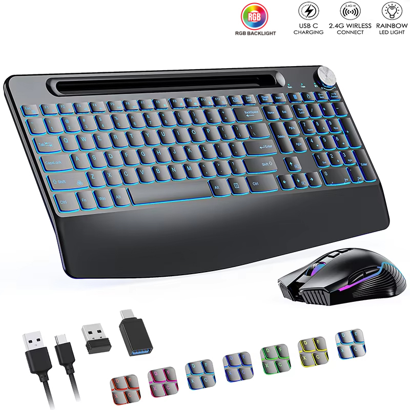 Bilek Destekli 2.4G&Type-C Kab - Gaming Keyboard And Mouse Combo incelemesi ve fiyatı