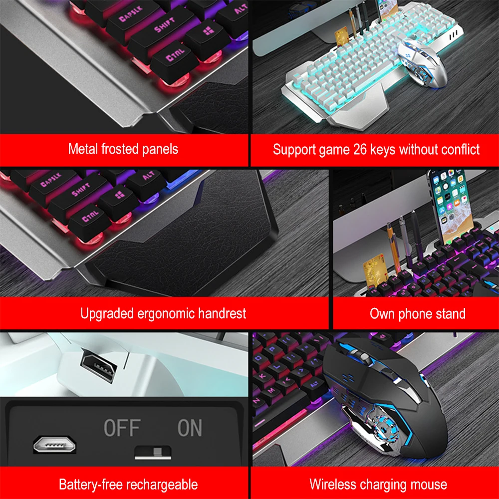 K680 şarj edilebilir 2.4G kabl - Gaming Keyboard And Mouse Combo incelemesi ve fiyatı