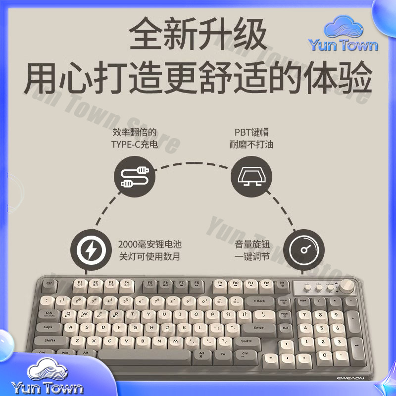 Sessiz Mekanik Hisli Bluetooth - Gaming Keyboard Mouse Set incelemesi ve fiyatı