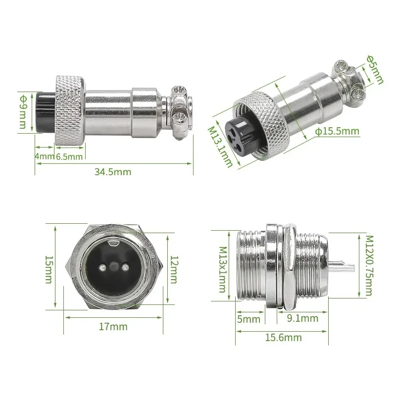10 Adet GX12 12 mm Dairesel Ha - Aviator Connector Kit incelemesi ve fiyatı