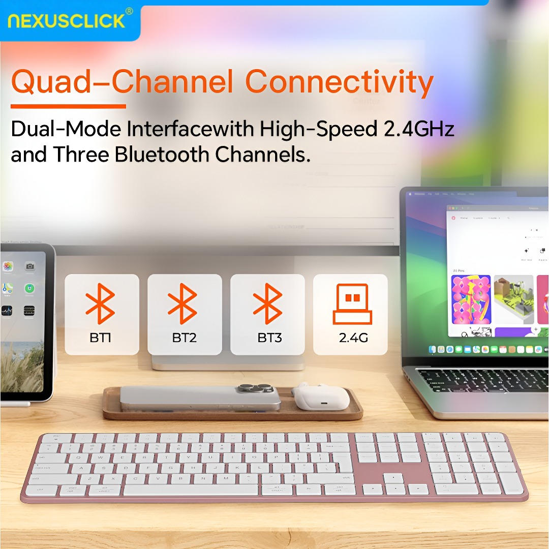 NexusClick Şarj Edilebilir Kab - Gaming Keyboard That Is Quiet incelemesi ve fiyatı