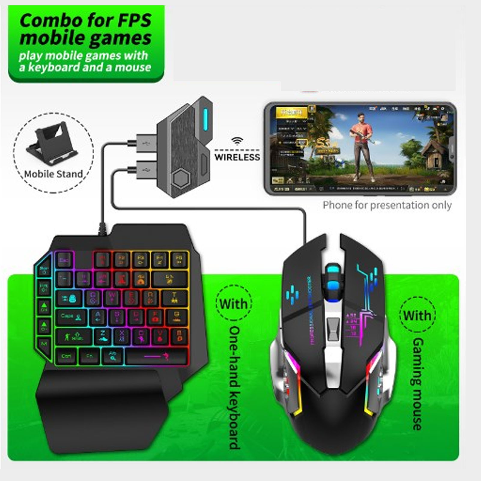 Klavye Fare Dönüştürücü Seti D - Gaming Keyboard And Mouse Combo incelemesi ve fiyatı
