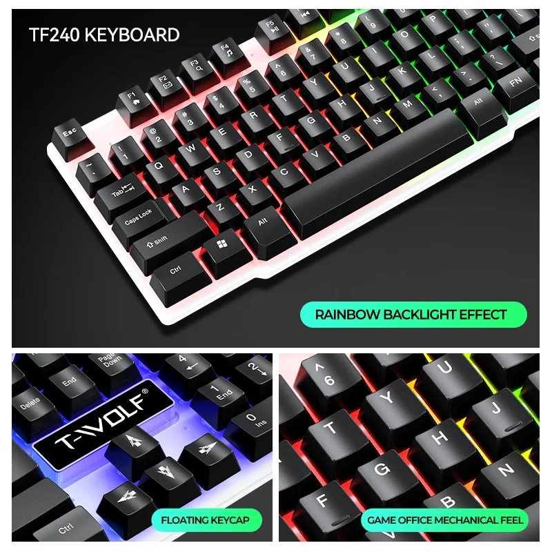YENİ USB Klavye ve Mouse Oyun  - Gaming Keyboard And Mouse Combo incelemesi ve fiyatı