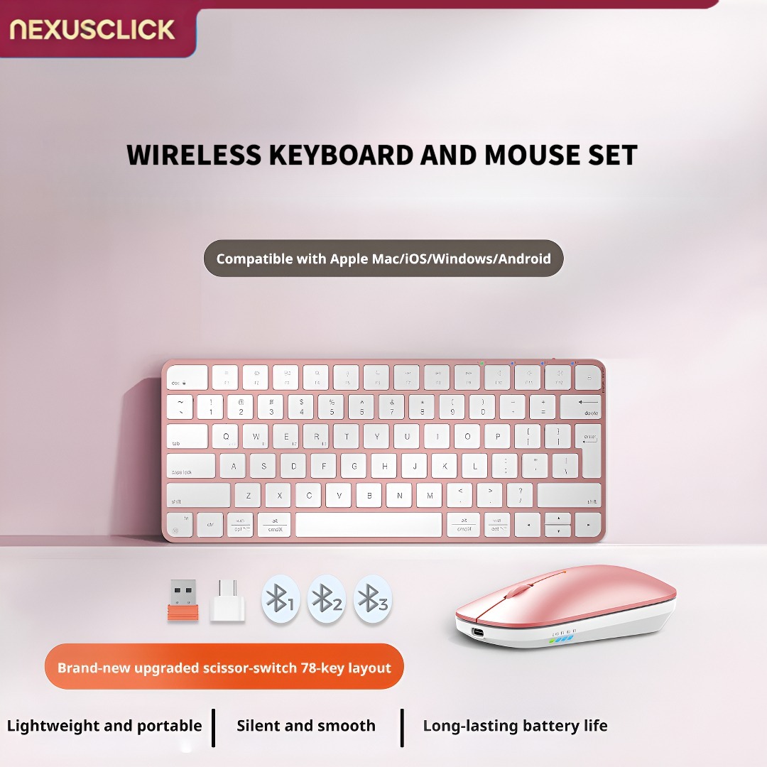 NexusClick Ultra İnce Kablosuz - Gaming Keyboard That Is Quiet incelemesi ve fiyatı