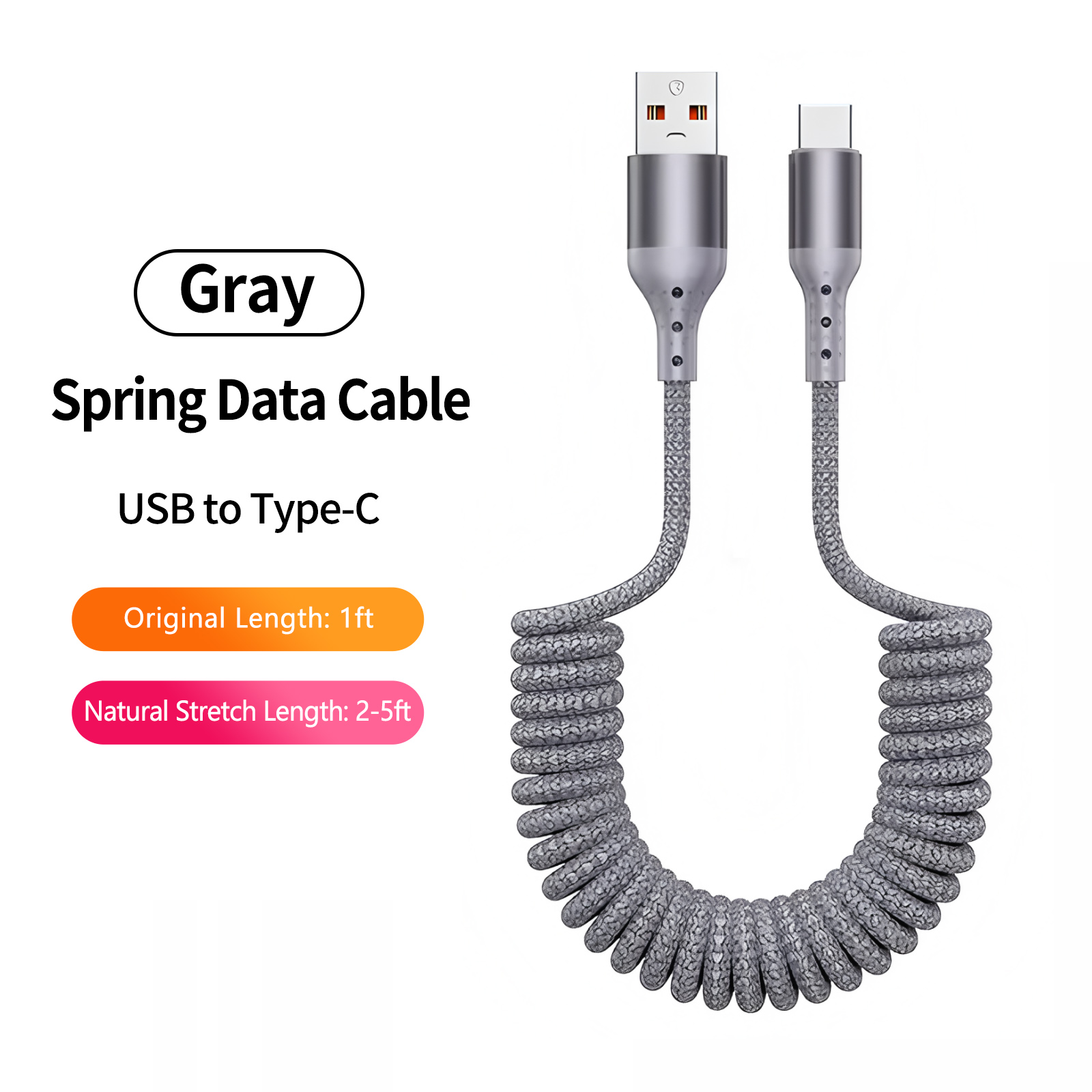 Araba için Sarmal USB A - Tip  - Coiled Usb Cable incelemesi ve fiyatı